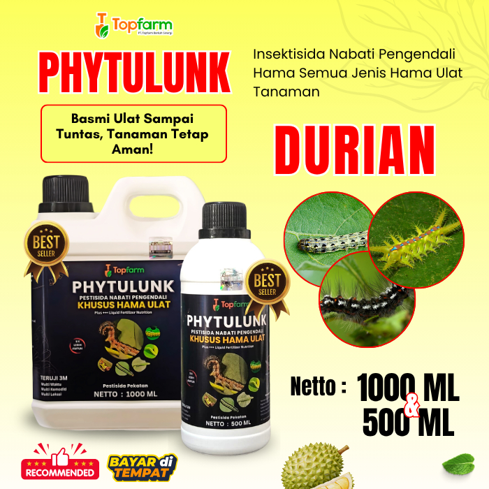 Pestisida Hama Ulat Durian / Obat Hama Ulat Durian / Obat Ulat Topfarm / Obat Hama Untuk Durian