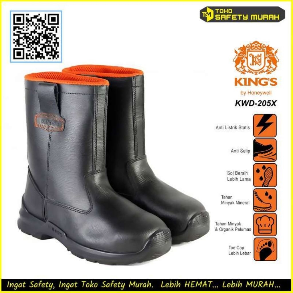 Sepatu safety King's Honeywell KWD 205X / Sepatu Safety boot / Sepatu Safety boot Murah / Sepatu Saf