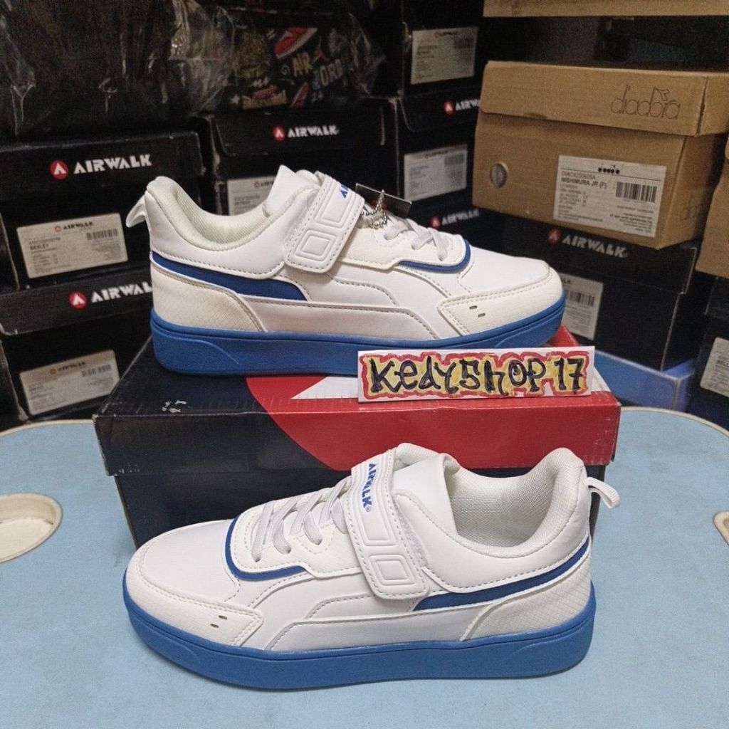 Sepatu Anak Airwalk Diablo Jr White blue Original resmi sport station
