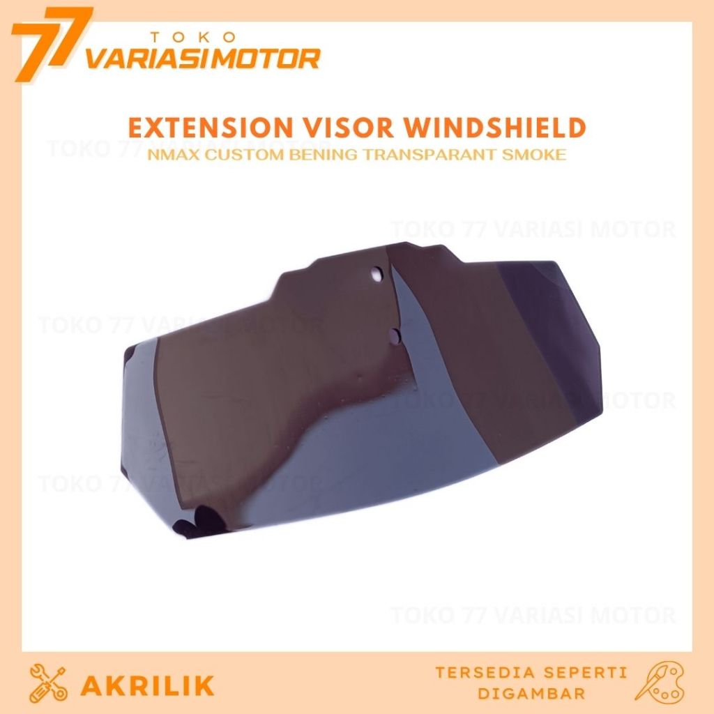 EXTENSION VISOR NMAX LEXI ADV TAMBAHAN VISOR WINDSHIELD NMAX CUSTOM BENING SMOKE HITAM JEPIT VISOR