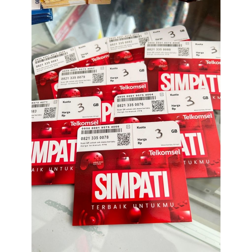 Kartu Perdana Telkomsel Simpati 3GB Kuota Internet