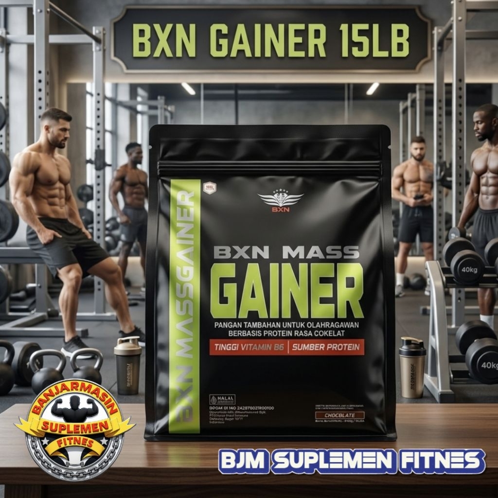 BXN XTREME MASS GAINER 15 LBS BPOM + HALAL SUSU FITNESS PROTEIN  GYM 15LB (untuk rasa chat admin)