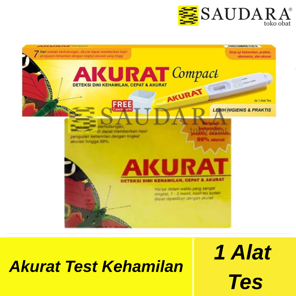 Akurat Test Kehamilan, Akurat Compact Pregnancy Test - Test pack, Test