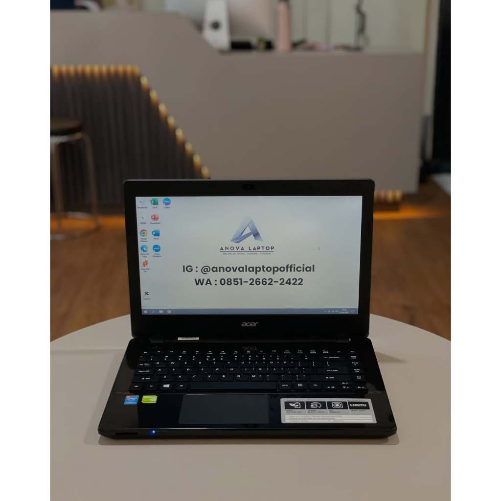 LAPTOP ACER ASPIRE E5-471G DUAL VGA DENGAN CORE I5 GEN 4 RAM 8 SSD 256