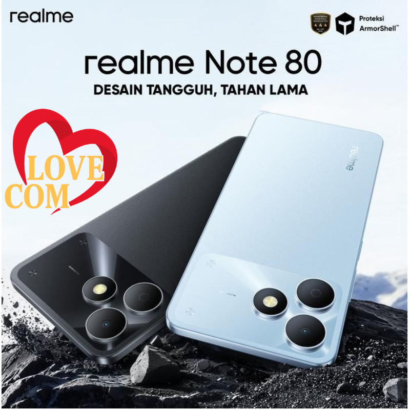 Realme Note 80 [4GB+64GB] [4GB+128GB] Display 6,74 inch - Unisoc T7250 - Camera 8MP - 6300mAh - Gara