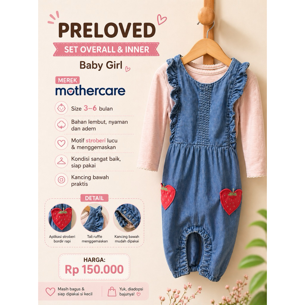 PRELOVED MOTHERCARE SET