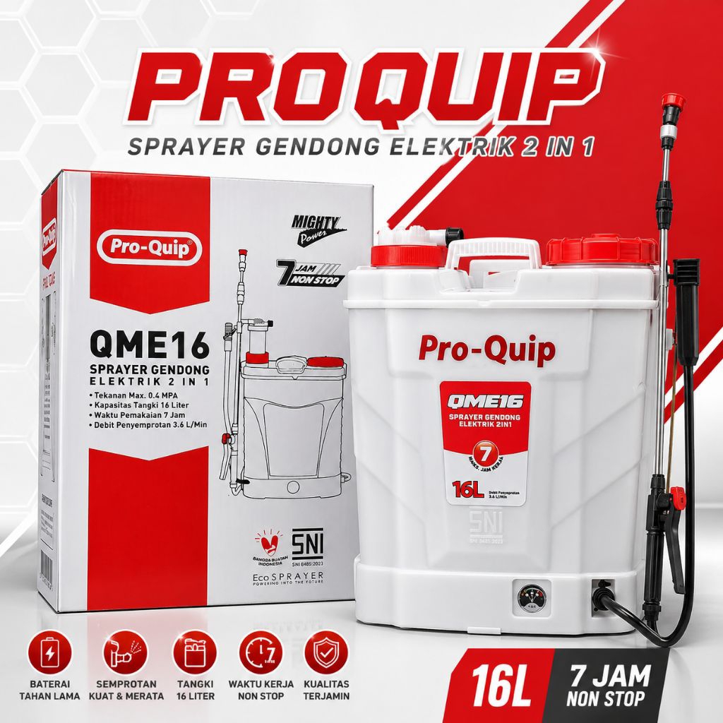 SEMPROT 2 IN 1 PROQUIP 16 LITER/SPRAYER 2 IN 1 16 LITER PROQUIP/SEMPROT HAMA ELEKTRIK 2IN1 PROQUIP  