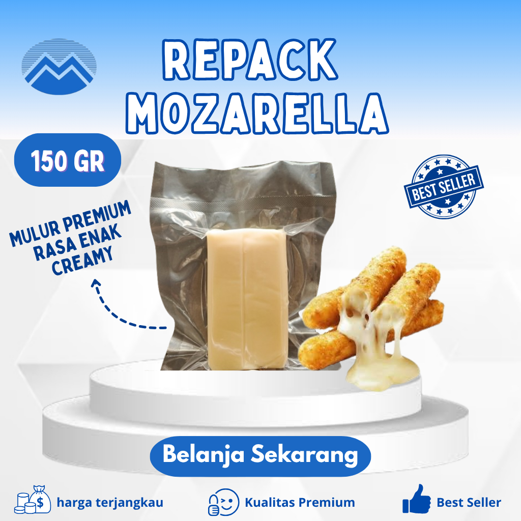 KEJU MOZARELLA/MOZARELLA REPACK/ENAK MURAH MULUR/MOZARELLA ASLI