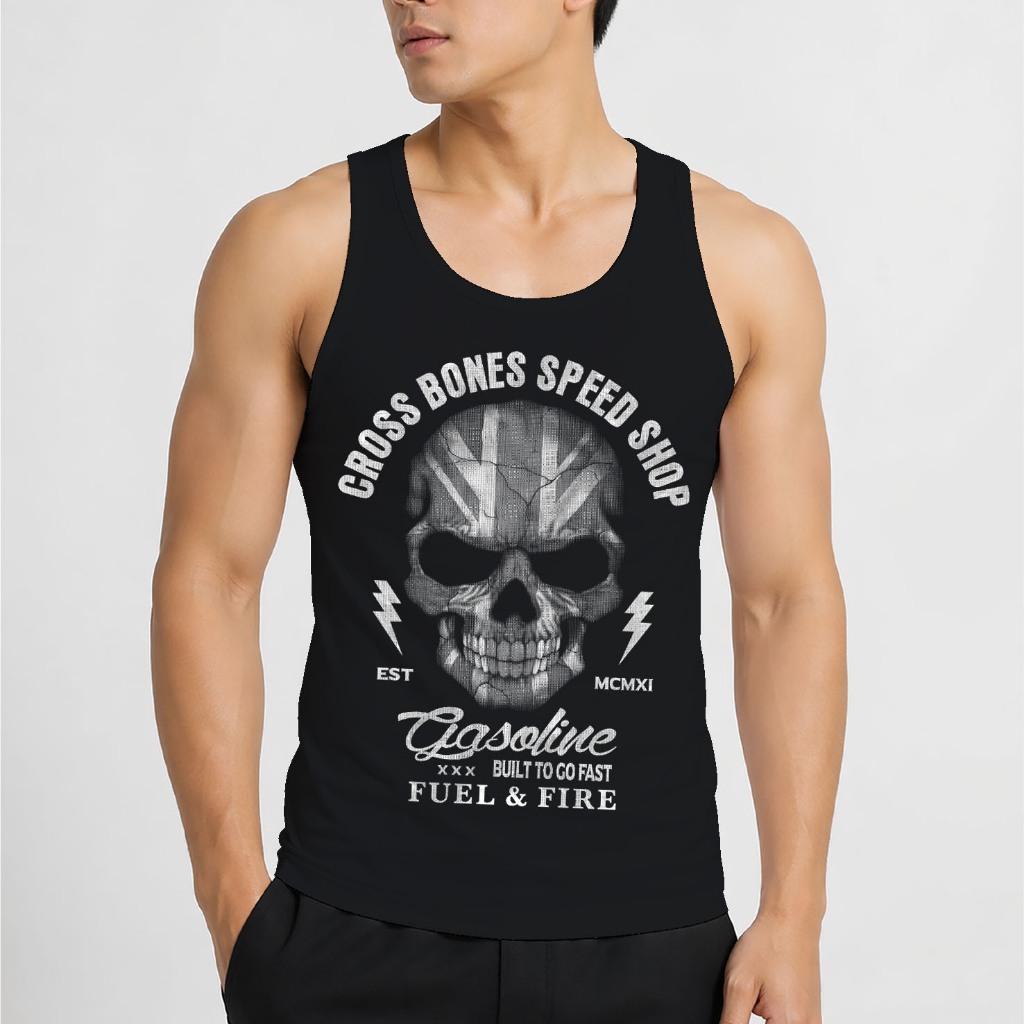 SINGLET PRIA DEWASA / KAOS DALAM PRIA / T-SHIRT DISTRO / SINGLET PRIA PREMIUM / GASOLINE