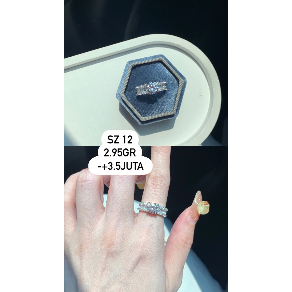 Cincin Ayu Fancy Roxe (whitegold) ring