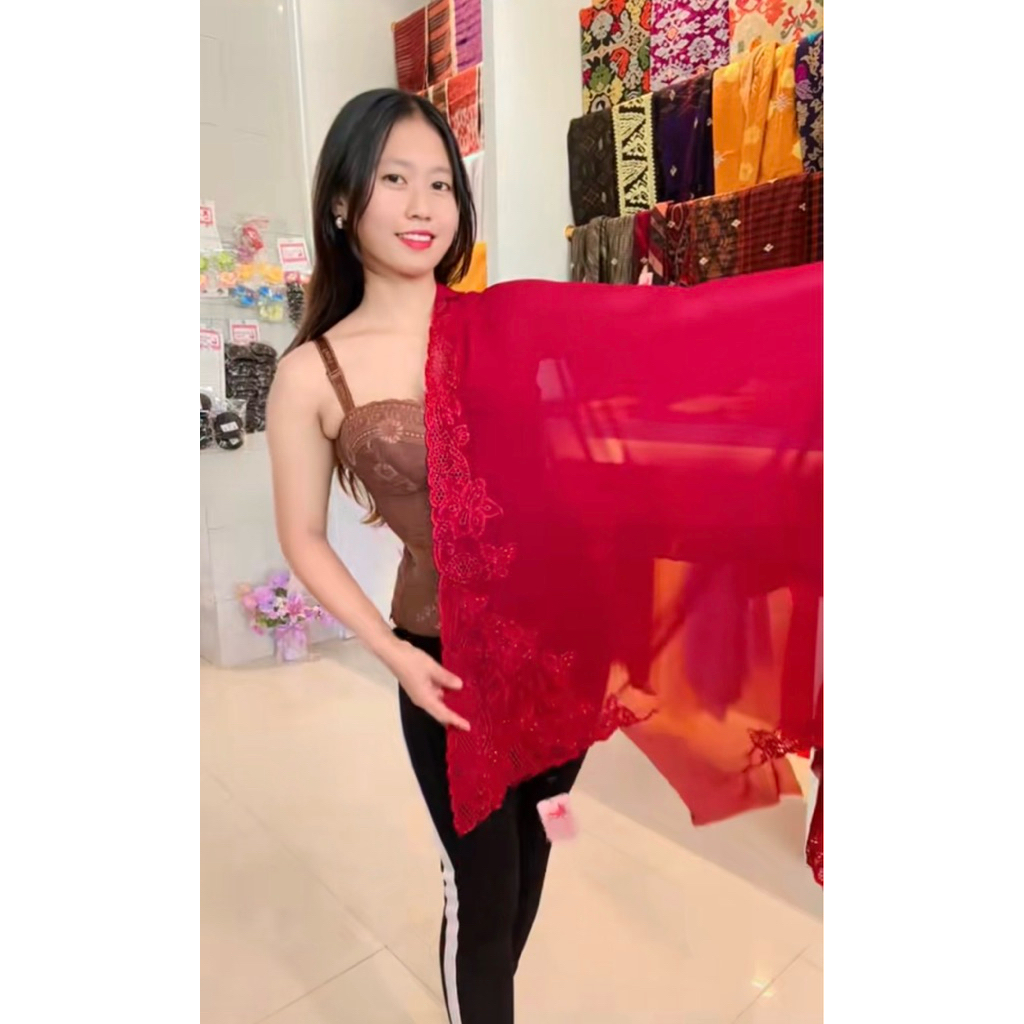 kain kebaya payet bodir