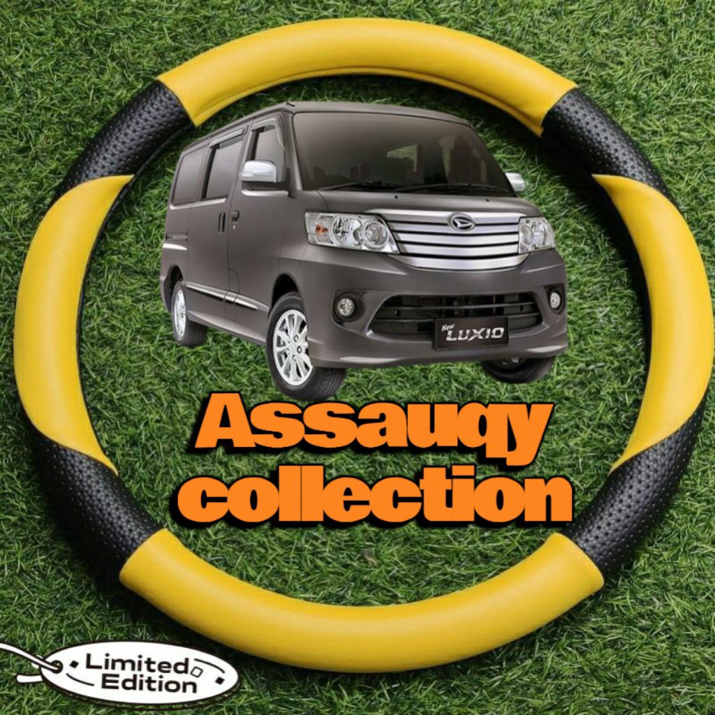 sarung setir mobil TOYOTA DAIHATSU LUXIO size M (36cm-38cm) motif sabit