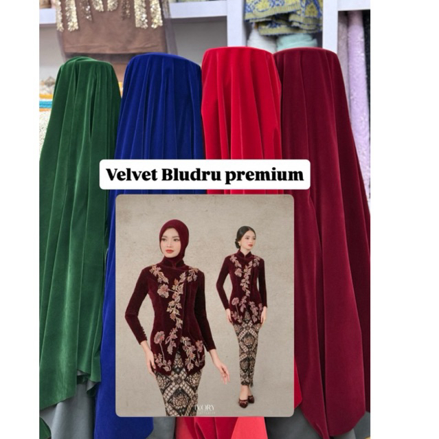 velvet Bludru premium / velvet beludru kabulon / kain bludru wedding
