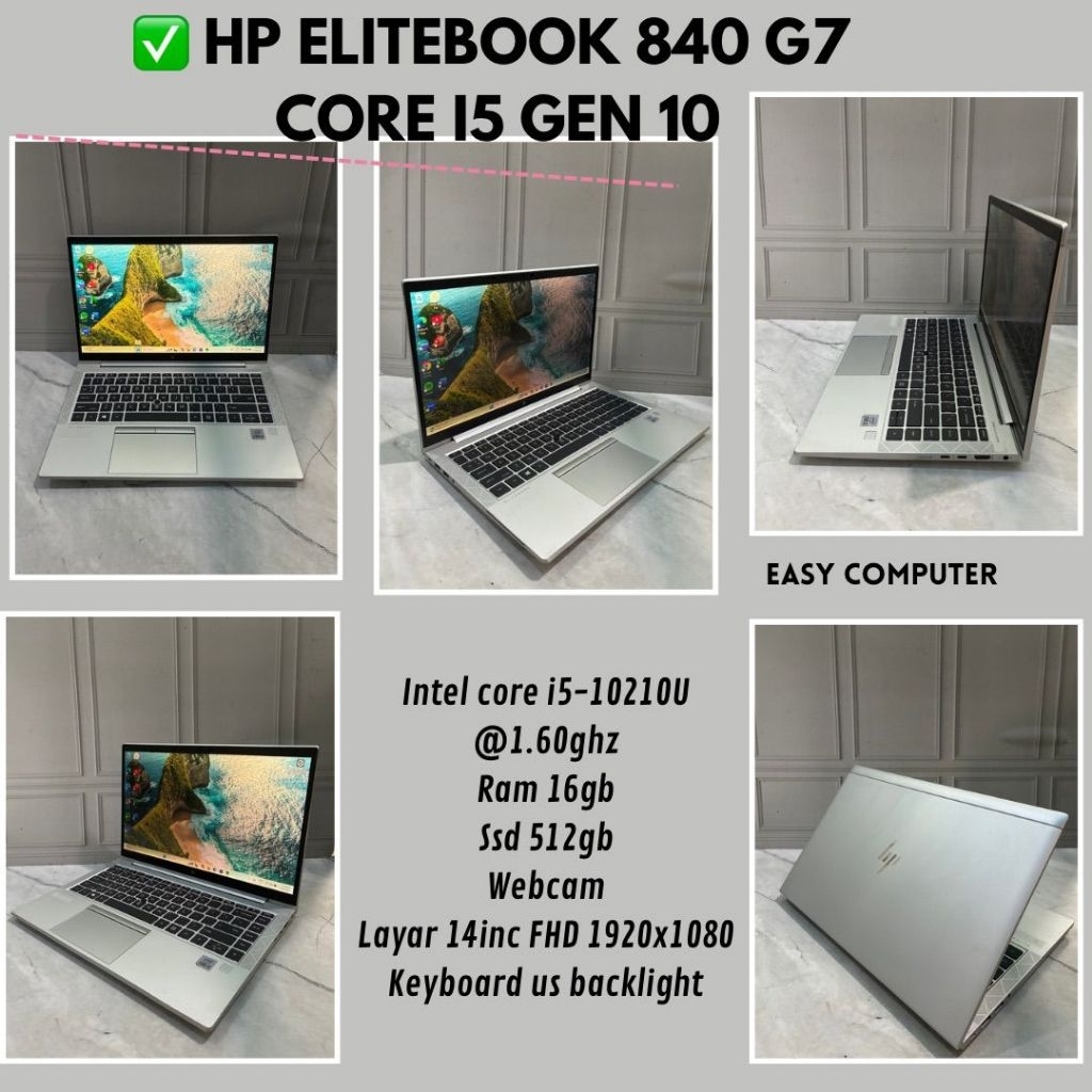 HP EliteBook 840 G7 core i5 gen 10