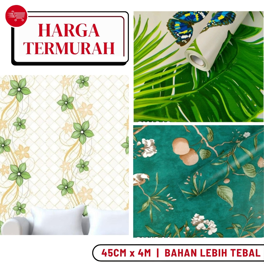 Wallpaper Dinding Ruang Tamu Motif Daun Walpaper Dinding Daun Hijau Walpeper Dinding Motif Alam