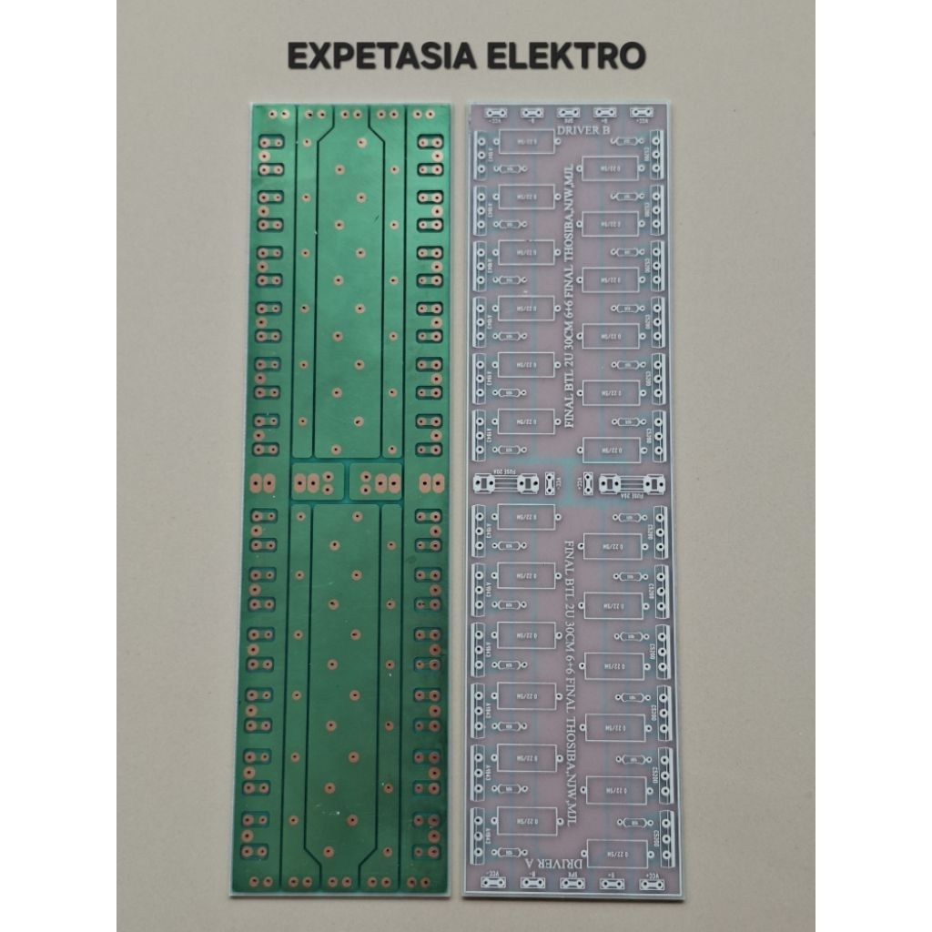 PCB FINAL BTL 2U 30CM 6+6 FINAL TOSHIBA,NJW,MJL
