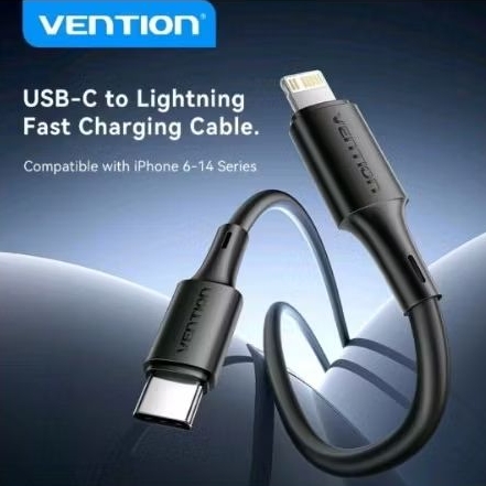 VENTION KABEL DATA C TO LIGHTNING 25CM FAST CHARGING LATBC