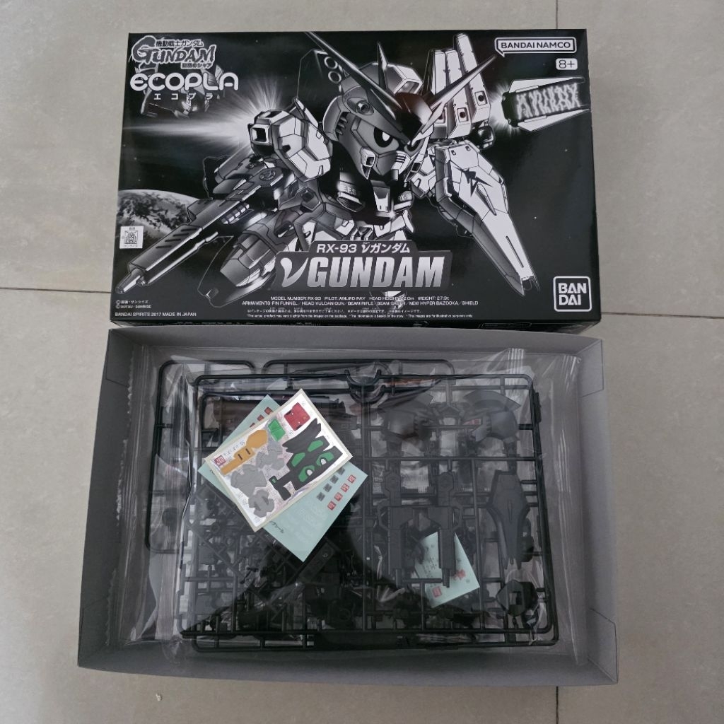 Bandai SD Super Deformed BB Nu Gundam Ecopla Ver.