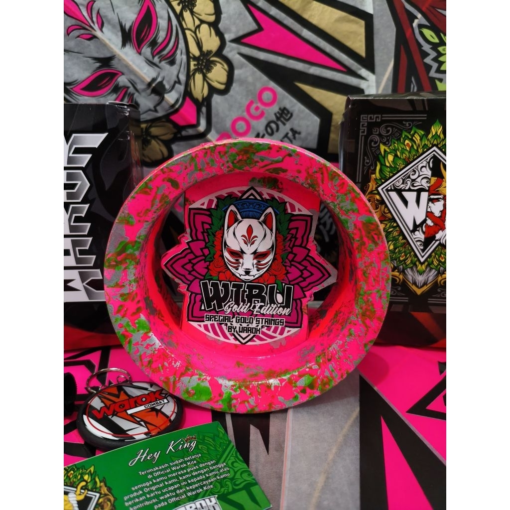 Bladu Layangan Warok Kite Motif Wibu Gold V2