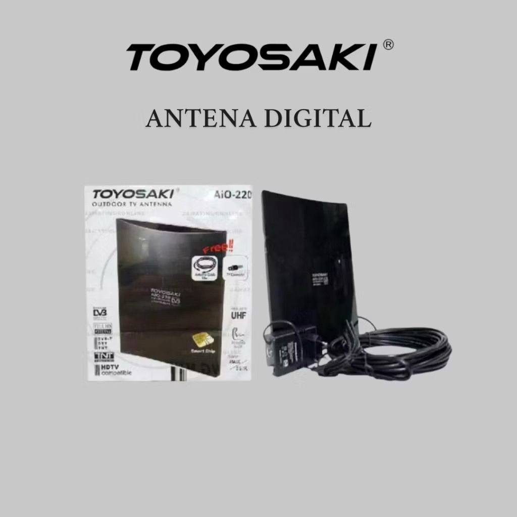 antena tv digital indoor / outdoor toyosaki free kabel