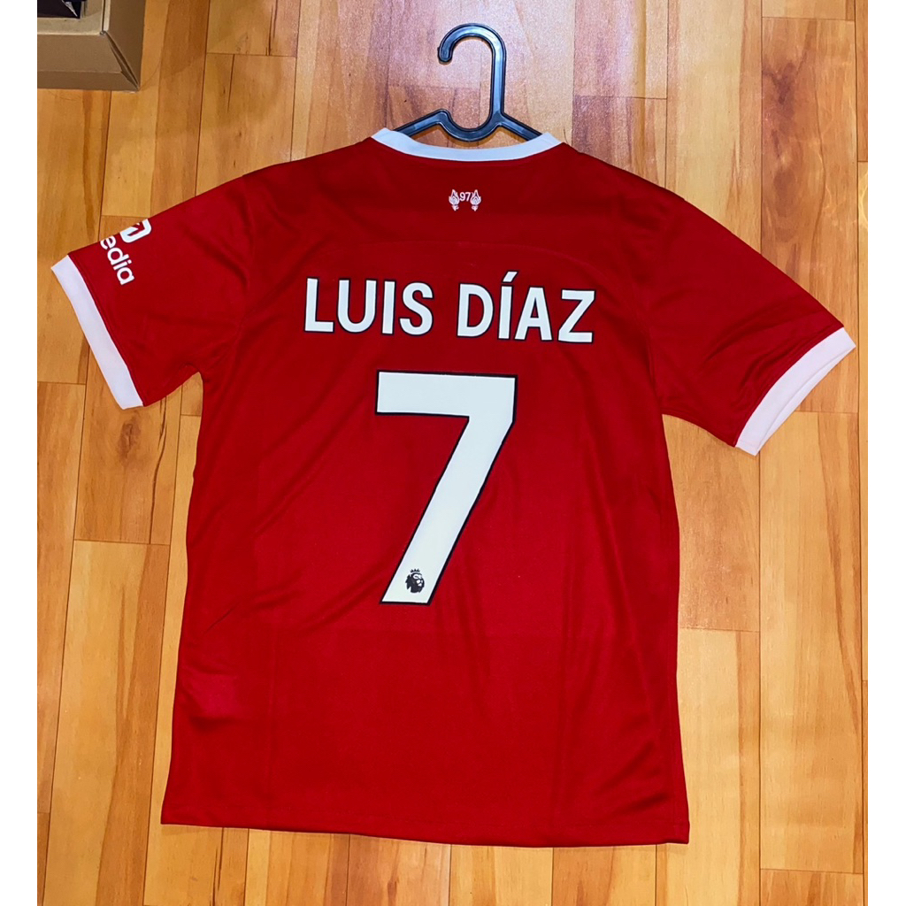 Jersey Liverpool Home 23/24 + nameset Luis Diaz #7 EPL 2 layer