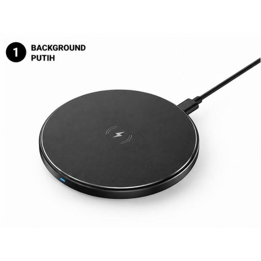 Wireless Qi Charger untuk Android dan iOS dengan LED Indicator