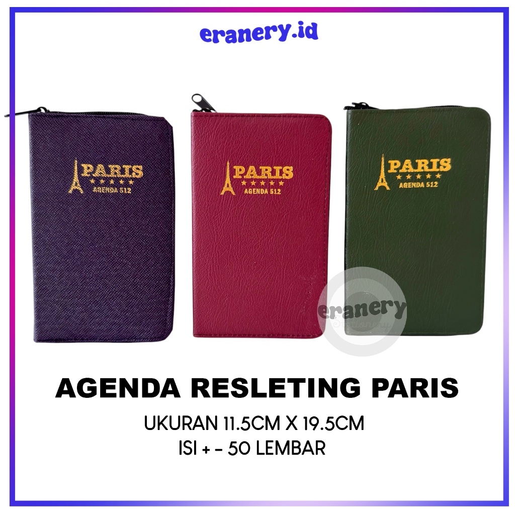 BUKU AGENDA MINI PARIS / AGENDA TAHUNAN RESLETING PARIS