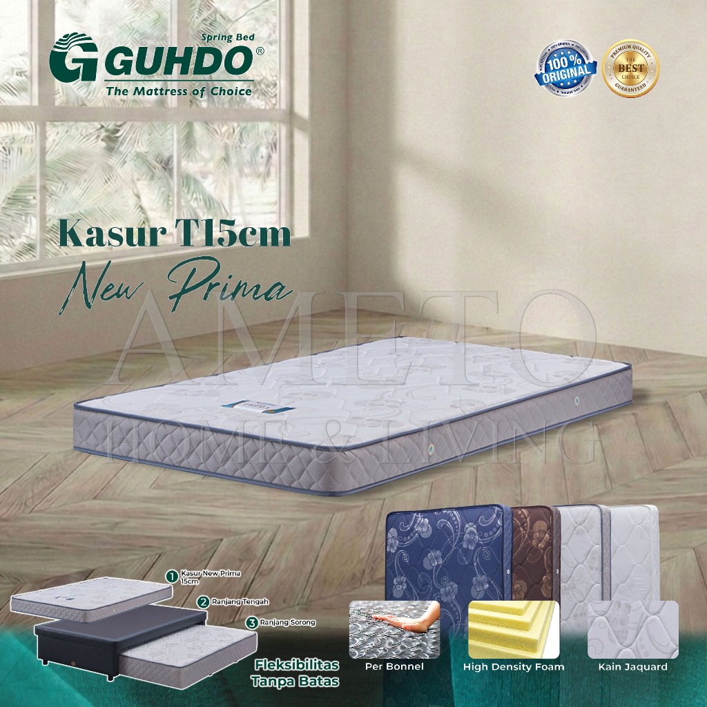 Guhdo Spring bed New Prima T 15 cm, 90 100 120 140 160 180 200 x 200 Guhdo SpringBed (HANYA KASUR)