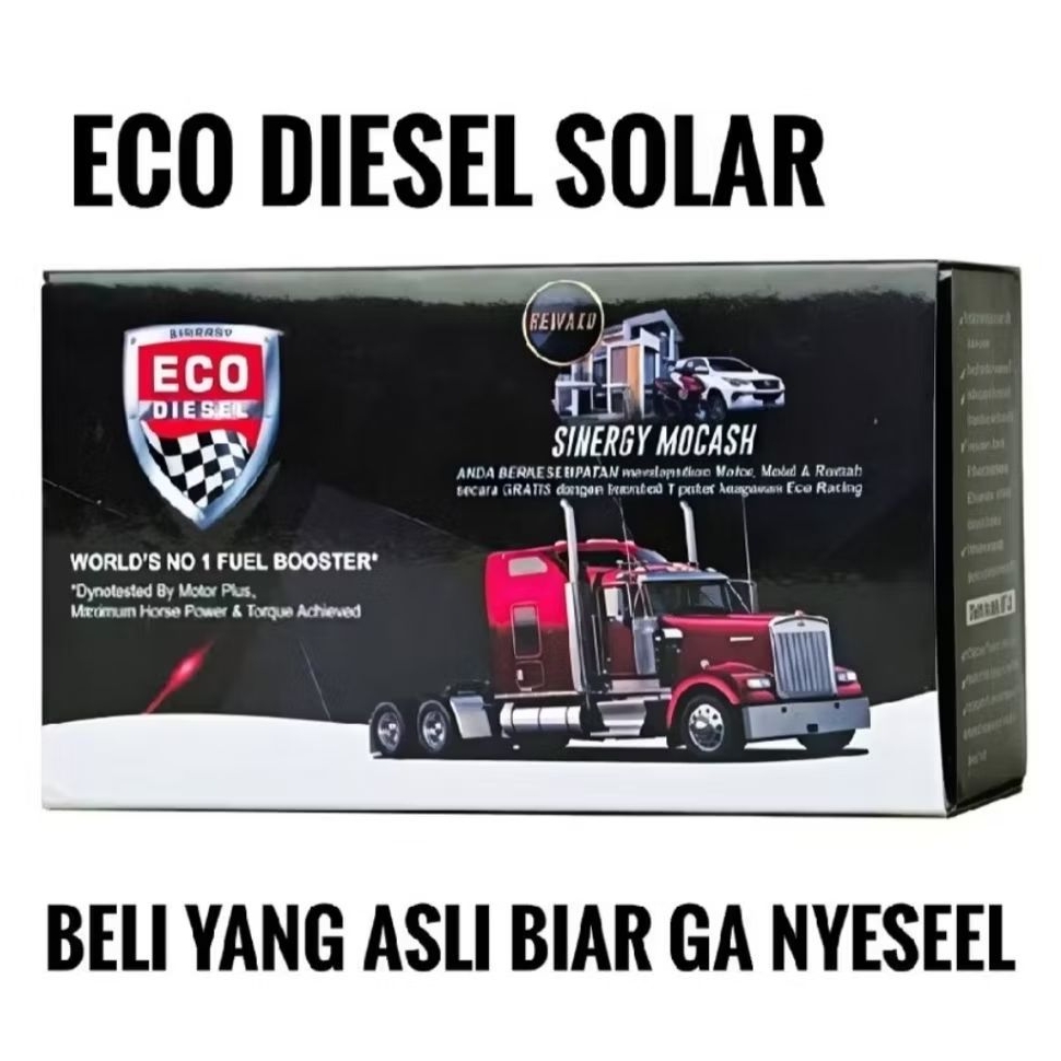 eco racing diesel original 100% 1 box 10 pil penghemat bbm solar terbaik di dunia