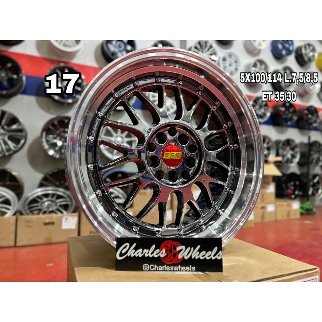 jual velg bbs lm r17 5x100 5x114,3 new avanza xenia innova dll