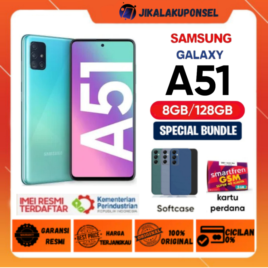 Samsung Galaxy A51 8GB // 128GB - Samsung A51 6GB // 128GB Extra Bonus dan Garansi Resmi