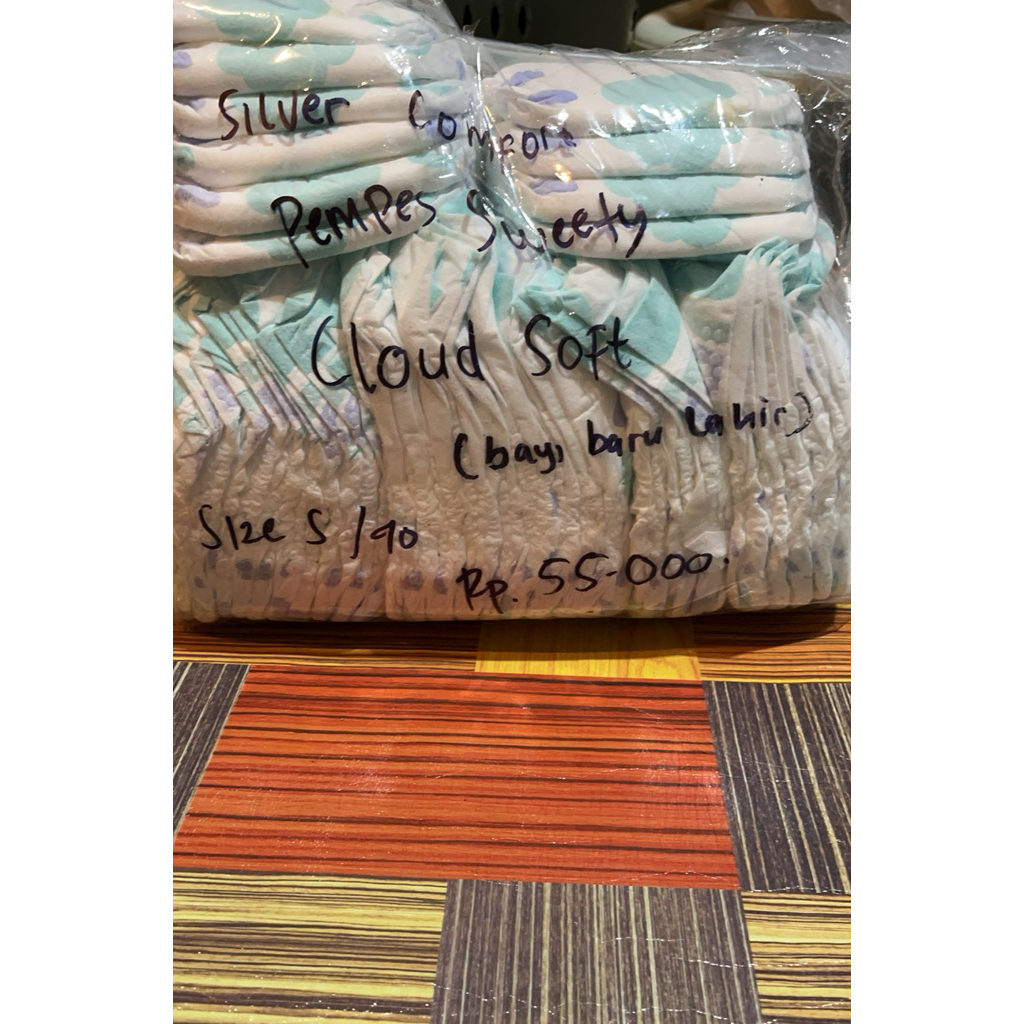 pempes curah/repack sweety silver comfort cloud soft bayi baru lahir size S/40