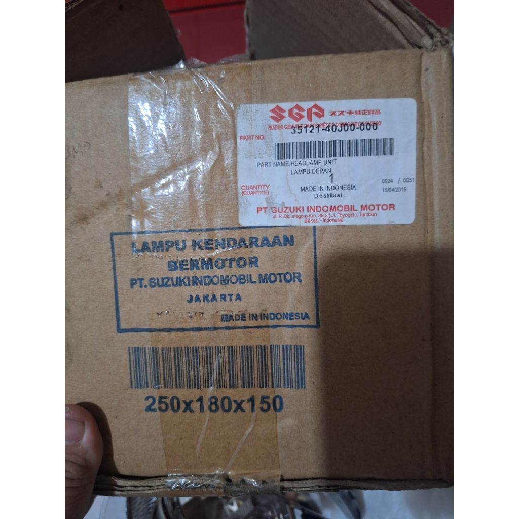 reflektor lampu depan suzuki address address 115 cc original nos