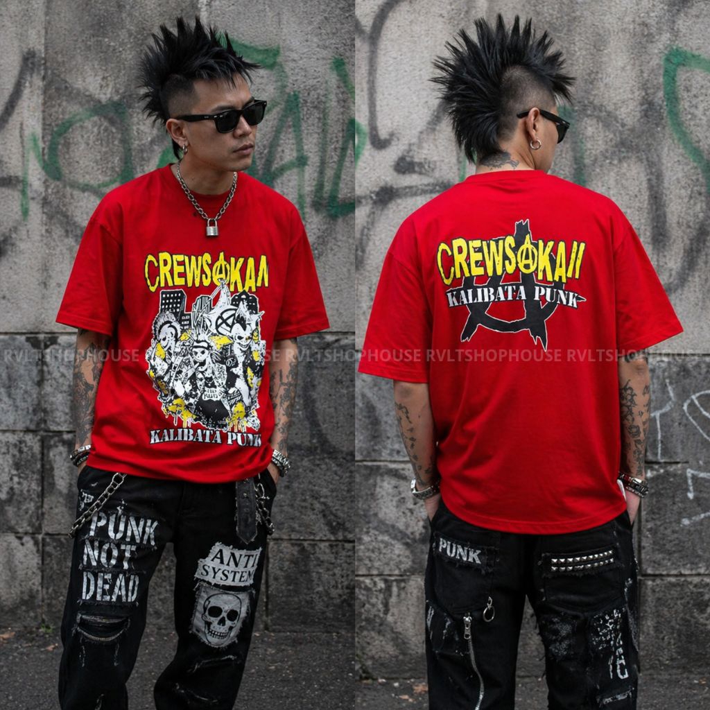 Kaos Punk Crewsakan - Kalibata Punk / T-shirt Punk / Kaos Distro