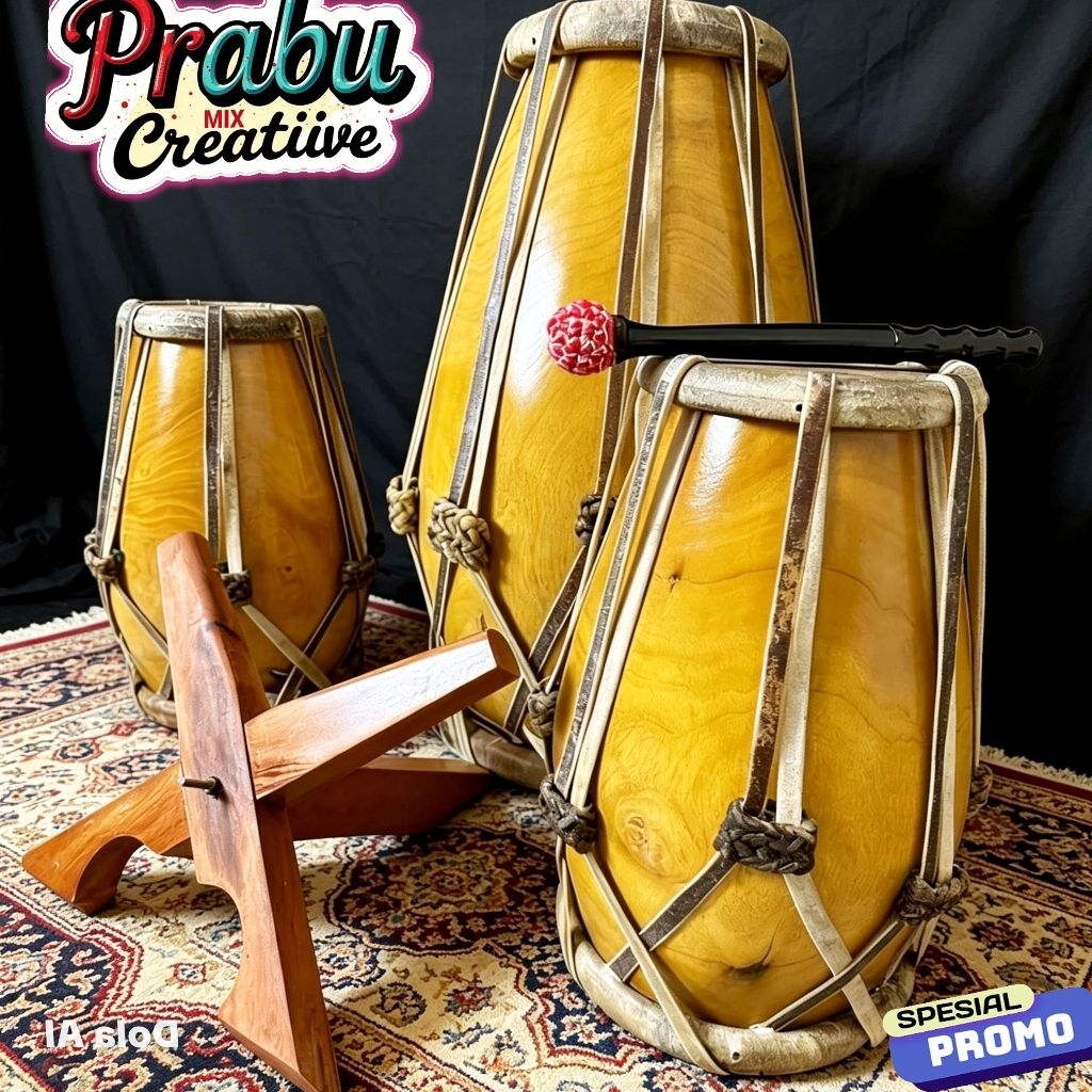 Termurah Terlaris Kendang Jaipong Kayu Nangka kwalitas Pentas Spesial Promo