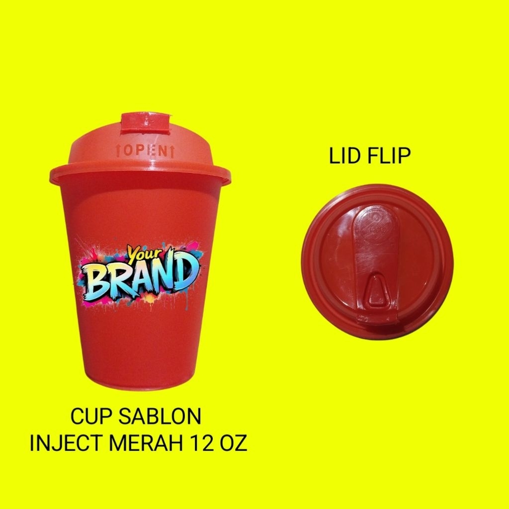 cup sablon injection 12oz datar lid flip