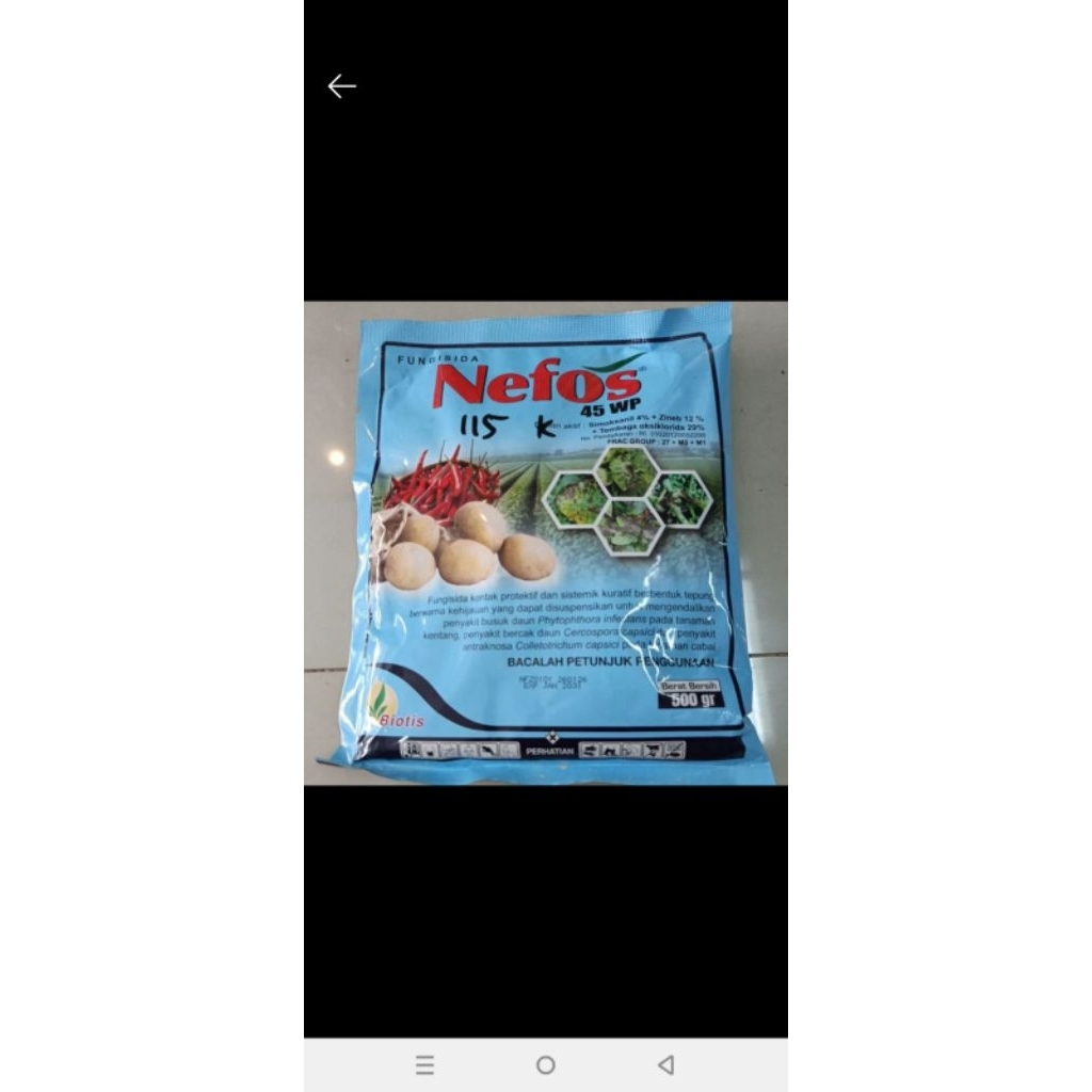 Fungisida Nefos 45 WP 500 gr