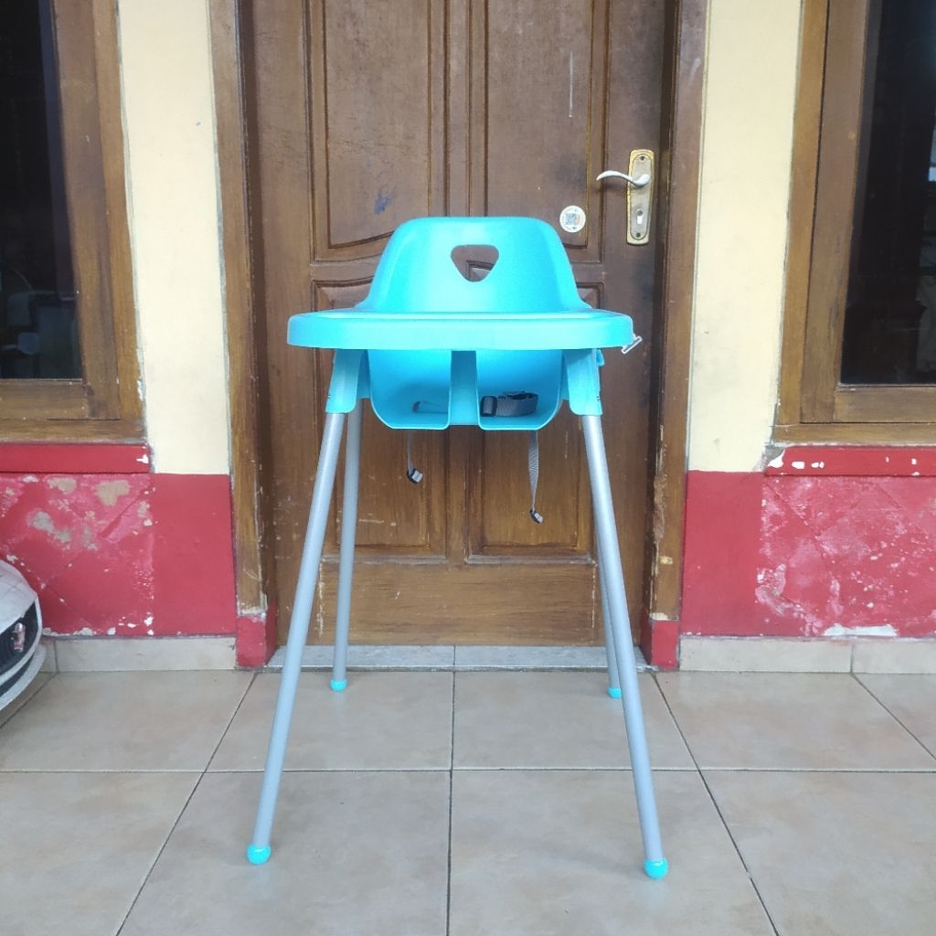 Preloved High Chair INFORMA Kursi makan bayi baby blue/ kursi tinggi
