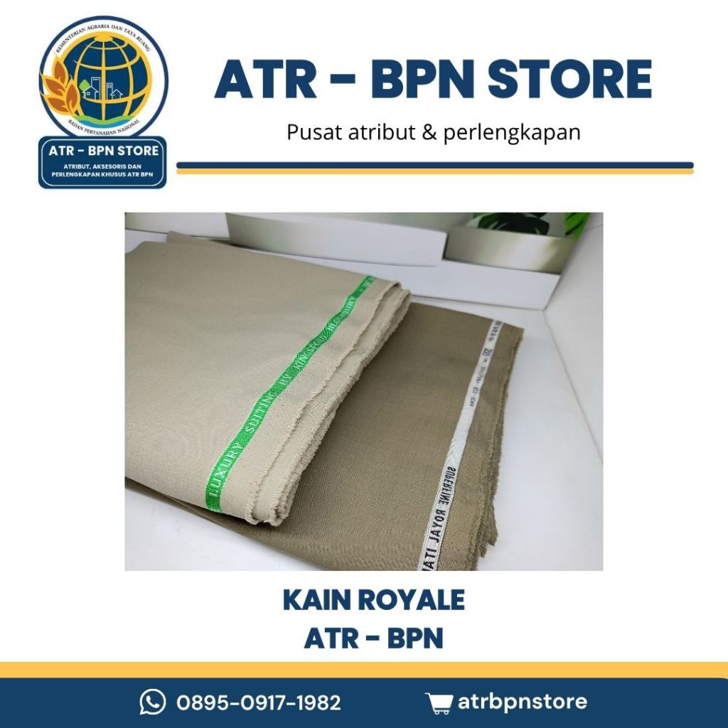 ATR BPN STORE - BAHAN SERAGAM ATR/BPN 3 METER SEMIWOLL ROYALE