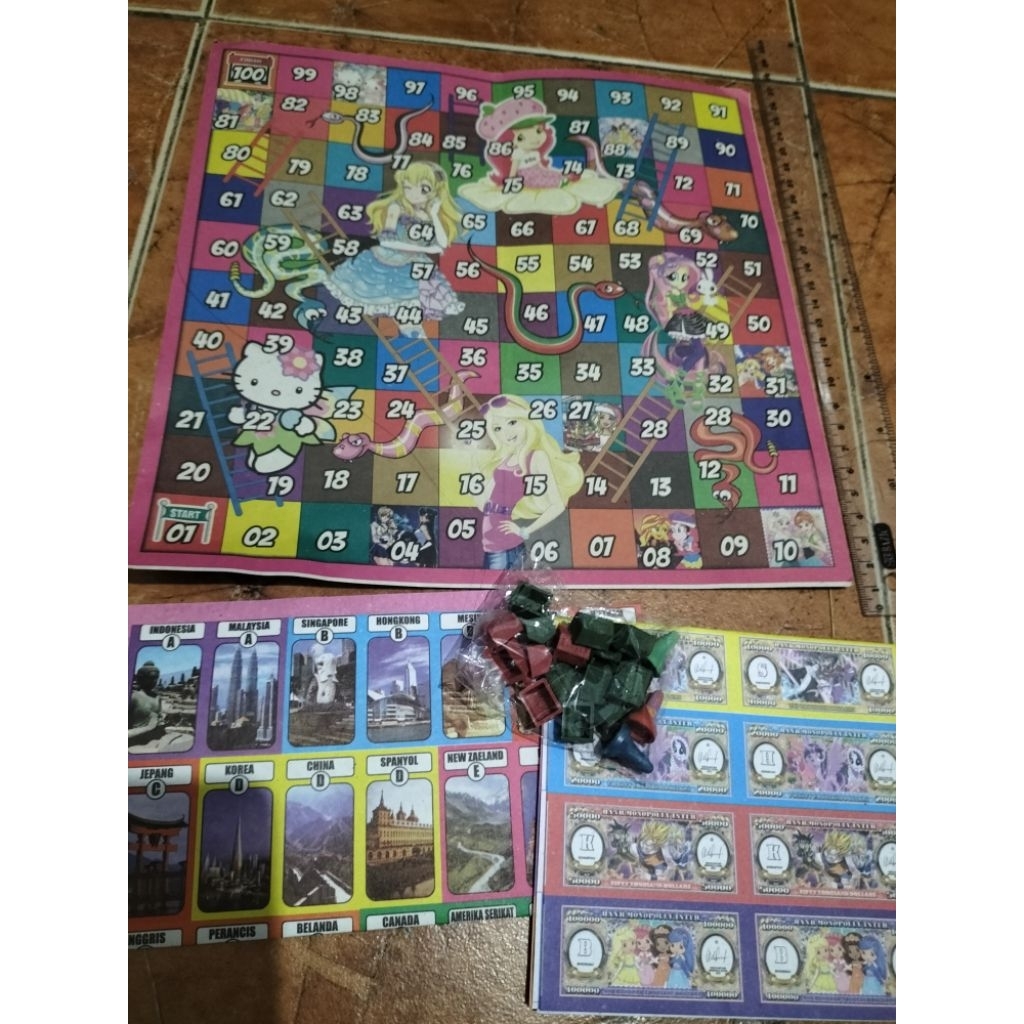 Mainan monopoli besar 25cm²