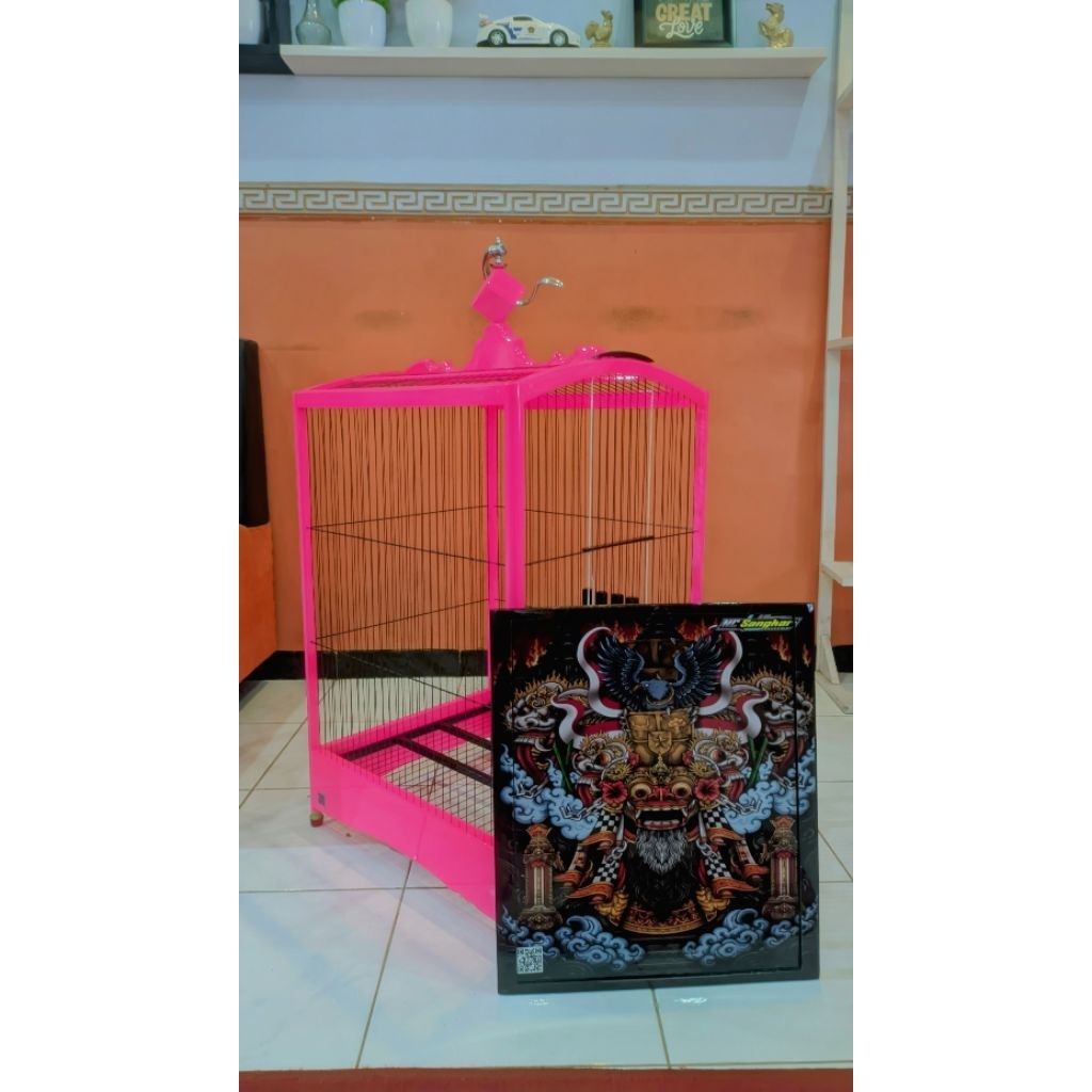 READY SANGKAR KENARI LOMBA NO.2 PINK STABILO DECAL LEAK X INDO