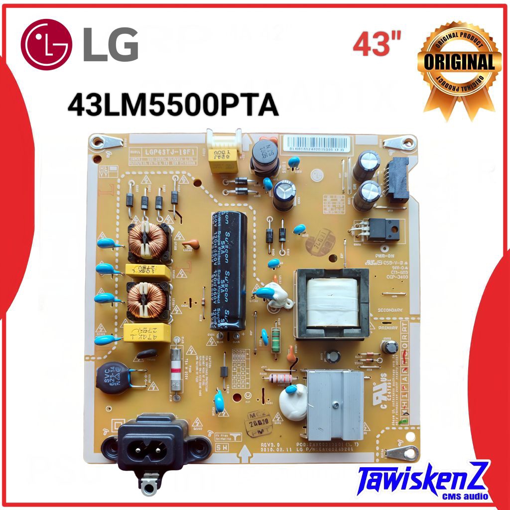PSU LG 43LM5500PTA 43" LM5500 PTA 43LM5500 5500 Part LCD LED TV 43 inch Power Suplai Original & Berg