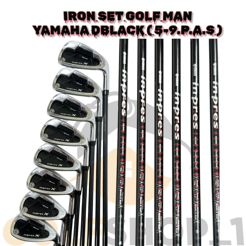 Stick Golf Iron Set Golf Yamaha Inpres Dblack Second Original