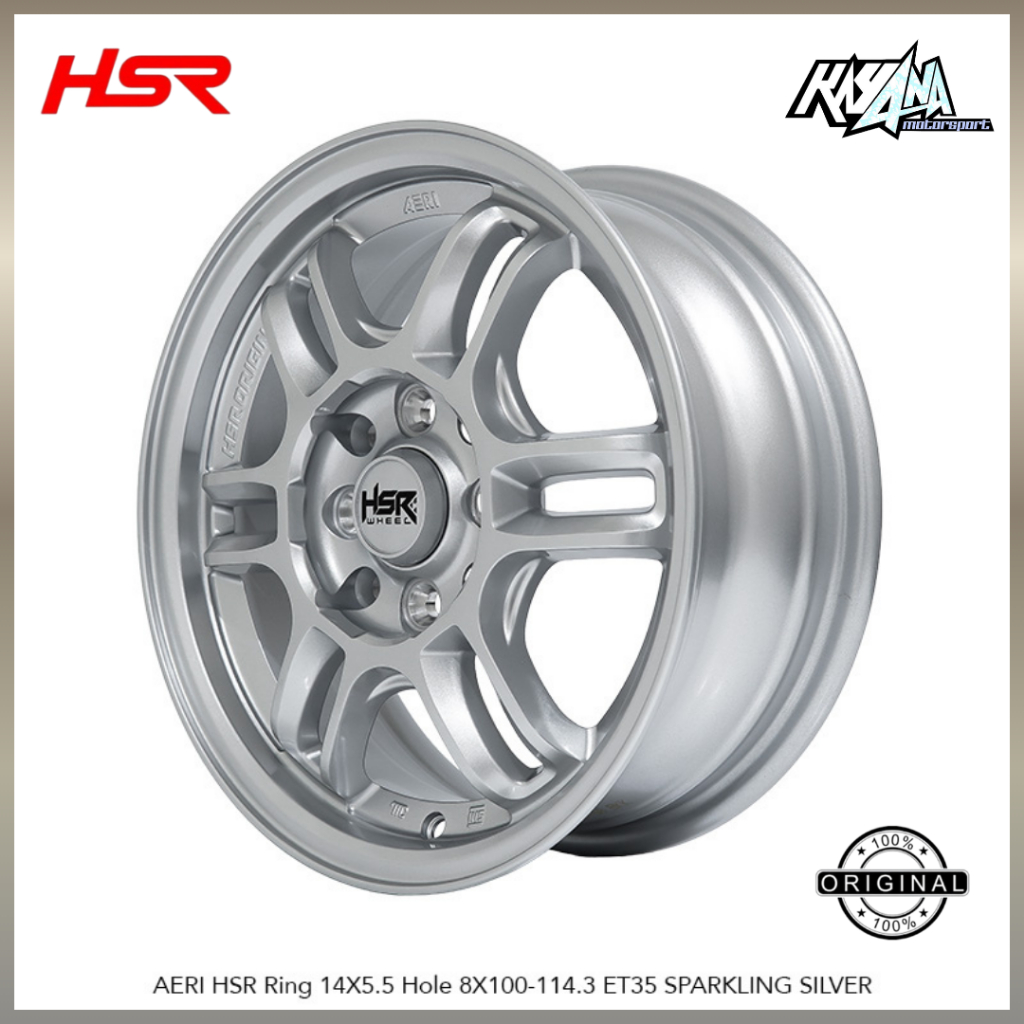 Velg Mobil Ring 14 RPF1 Original HSR WHEEL AERI R14 buat air ev,agya,ayla,brio,calya,sigra