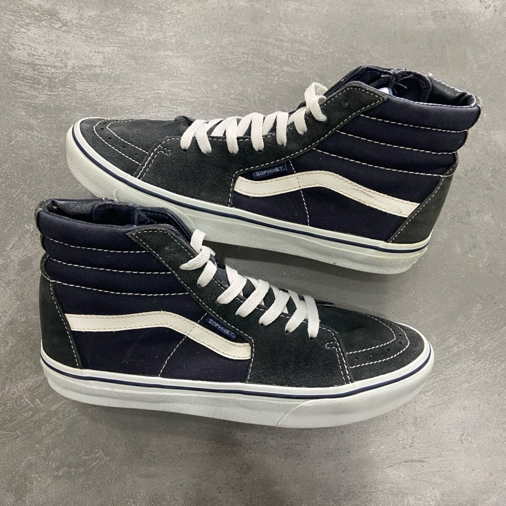 [Size 42.5] SOPHNET. x Vans Sk8-Hi Zip Up ‘Navy’ Japan Domestic Market JDM (V38CL-SOPHNET) Second Or