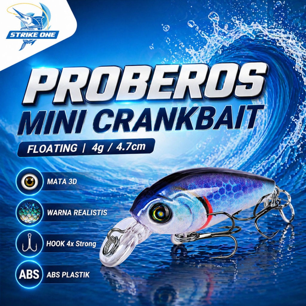 Proberos Lure Minnow Mini Umpan Pancing Casting - DW1116