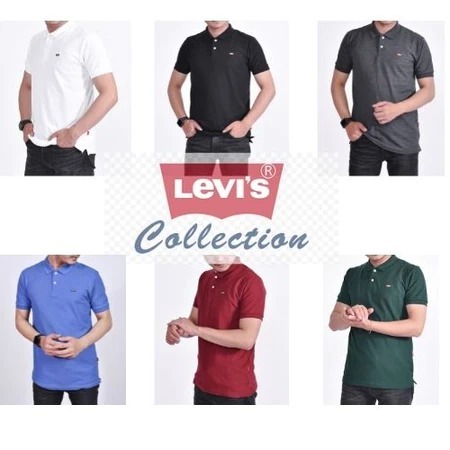 POLO SHIRT LEVIN PREMIUM/KAOS KRAH LEVIN/ LENGAN PENDEK PRIA POLO KRAH/KAOS KERAH PRIA TERMURAH