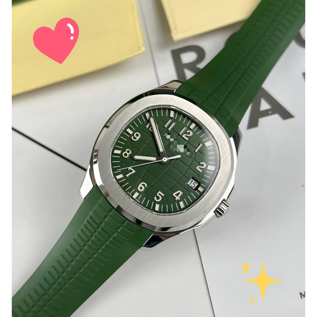 New Jam tangan Patek Philip Aquanaut 5168G green dial 40mm Automatic