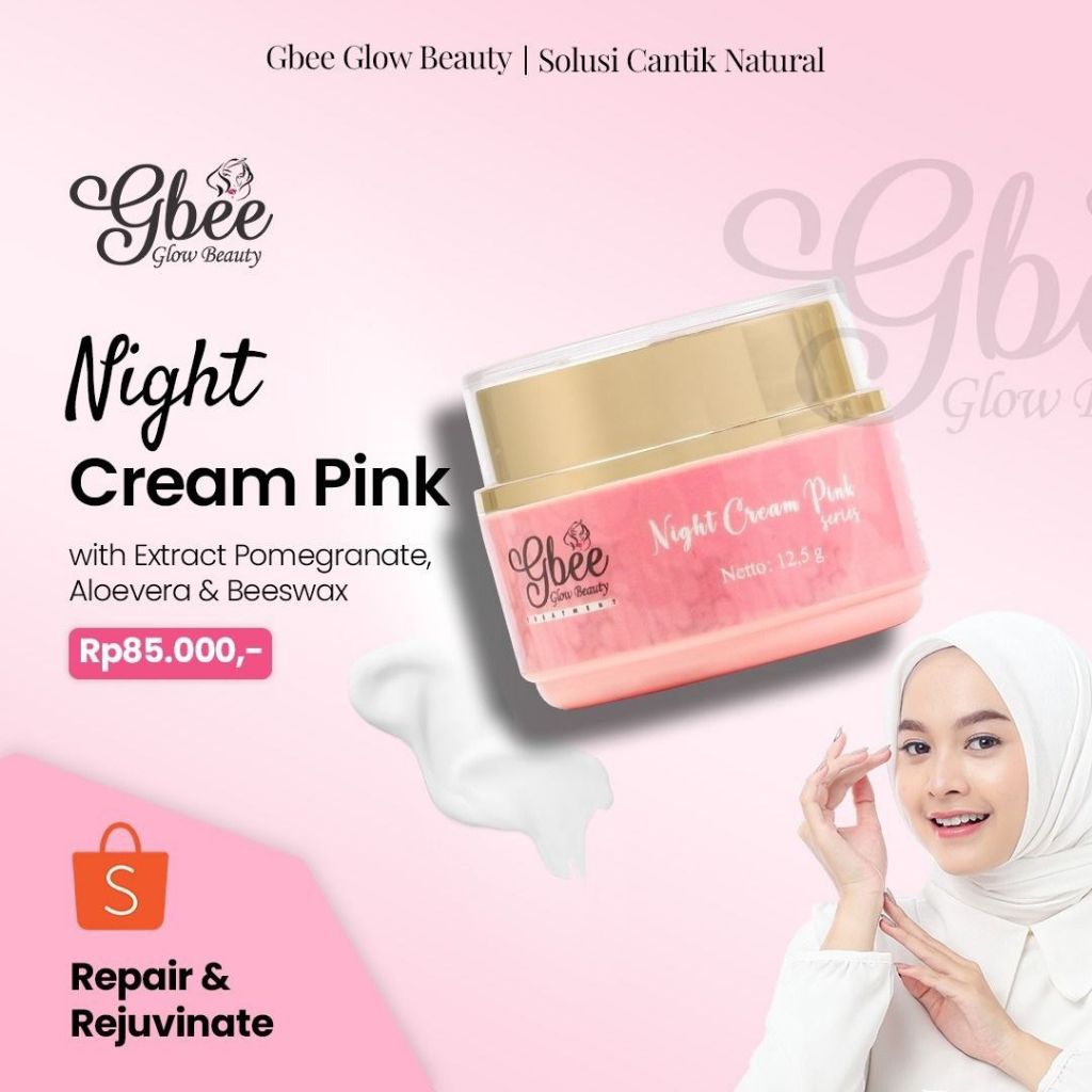 DAY CREAM GBEE GLOW BEAUTY / DAY CREAM PINK GBEE ORI