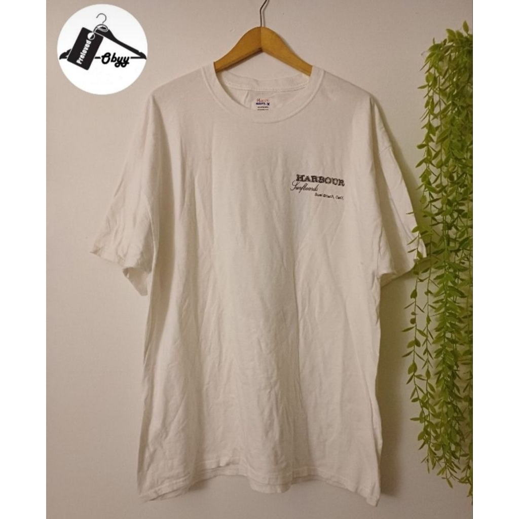 Kaos Putih Hanes Beefy ( Preloved)